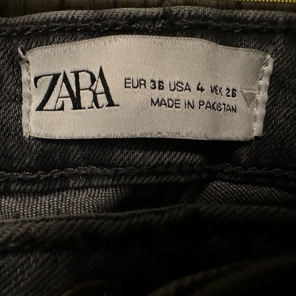 Women’s High Rise Side Slit Jean’s ZARA US4/EUR36 - Picture 7 of 10
